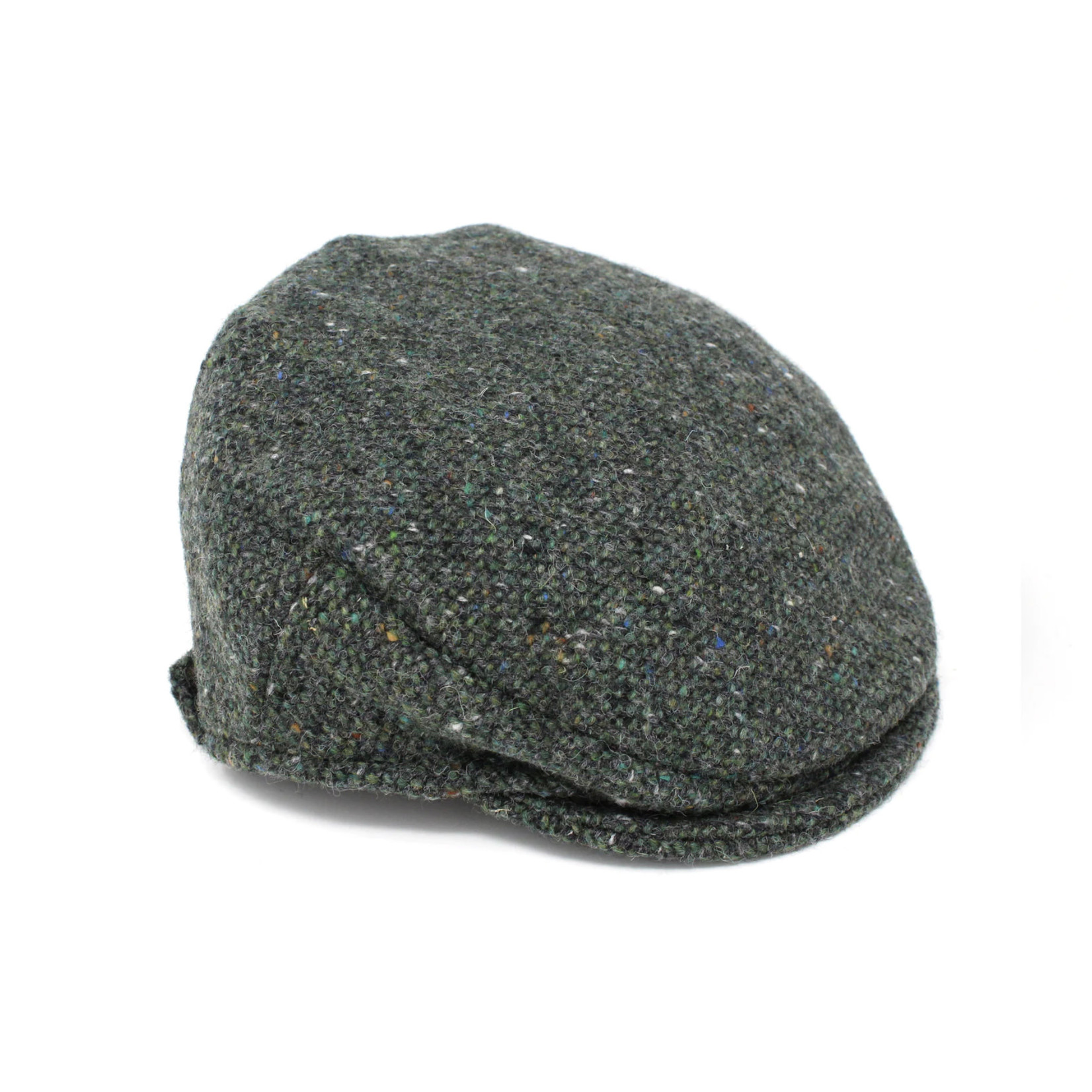 Hanna Hats Child's Tweed Flat Cap: Green S&P