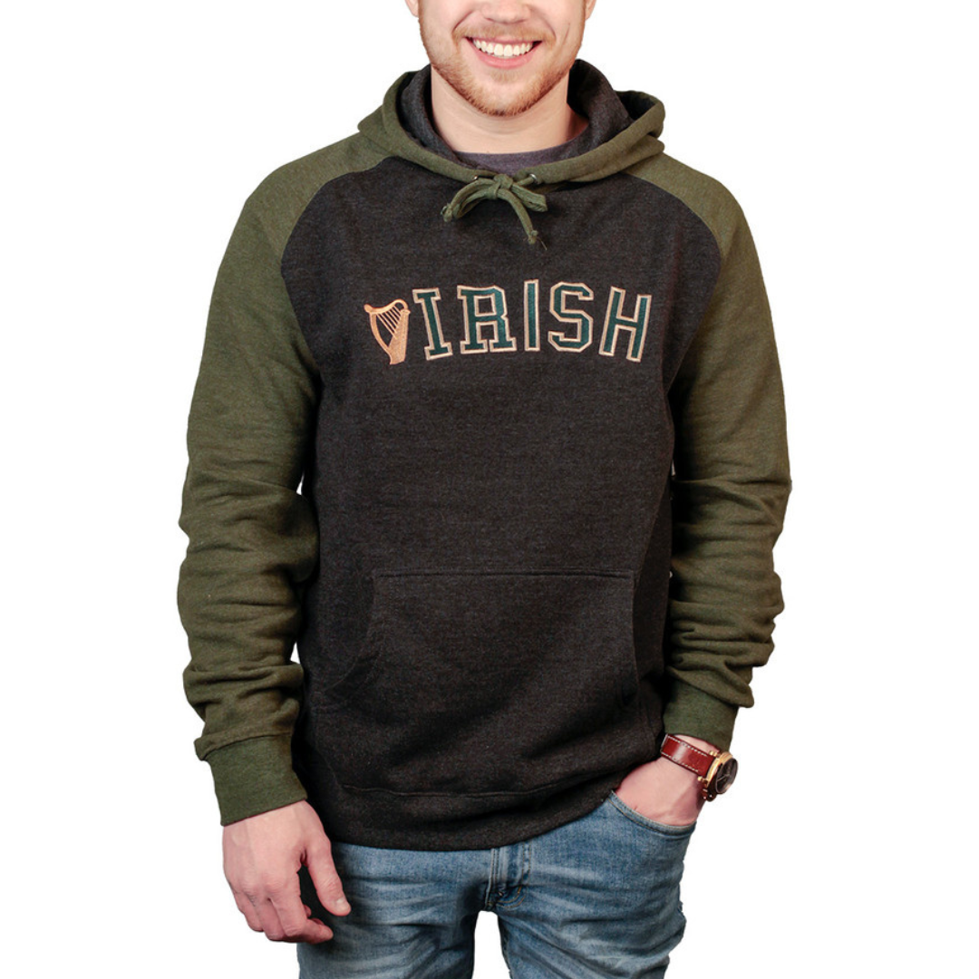 Sexton Company Irish Harp Grey Hoodie