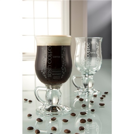 Belleek Galway Crystal  Irish Coffee Mug Pair