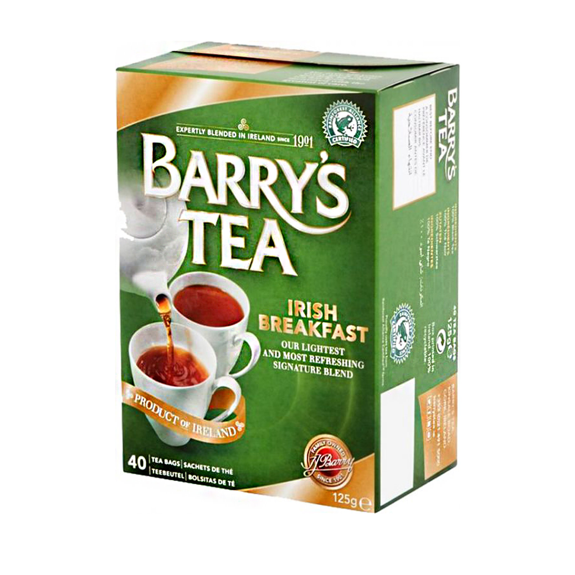Barrys Tea Barrys Tea Green Breakfast 40 Bags 125g (4.4oz)