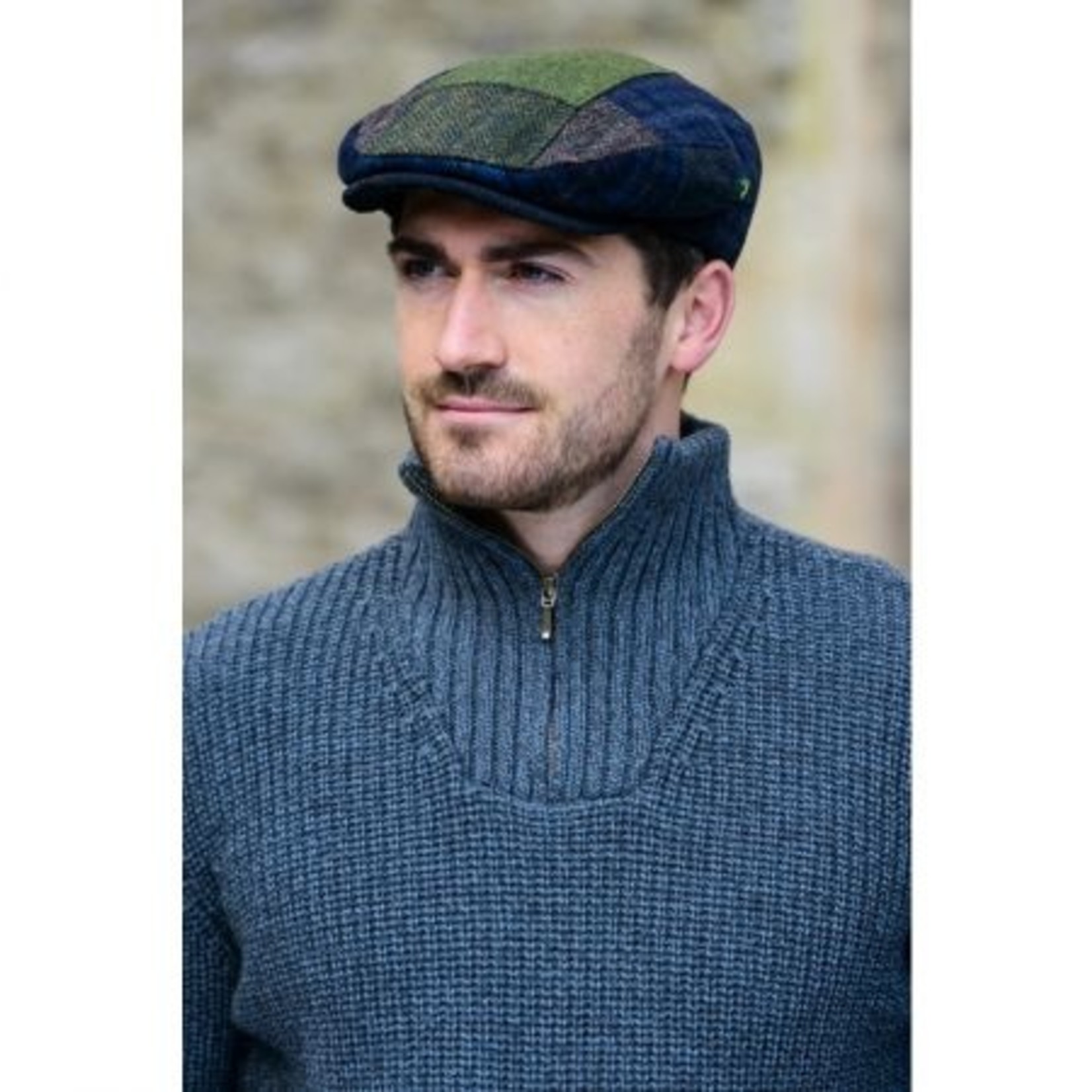 Mucros Trinity Wool Patchwork Cap