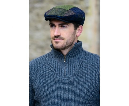 Mucros Trinity Wool Patchwork Cap