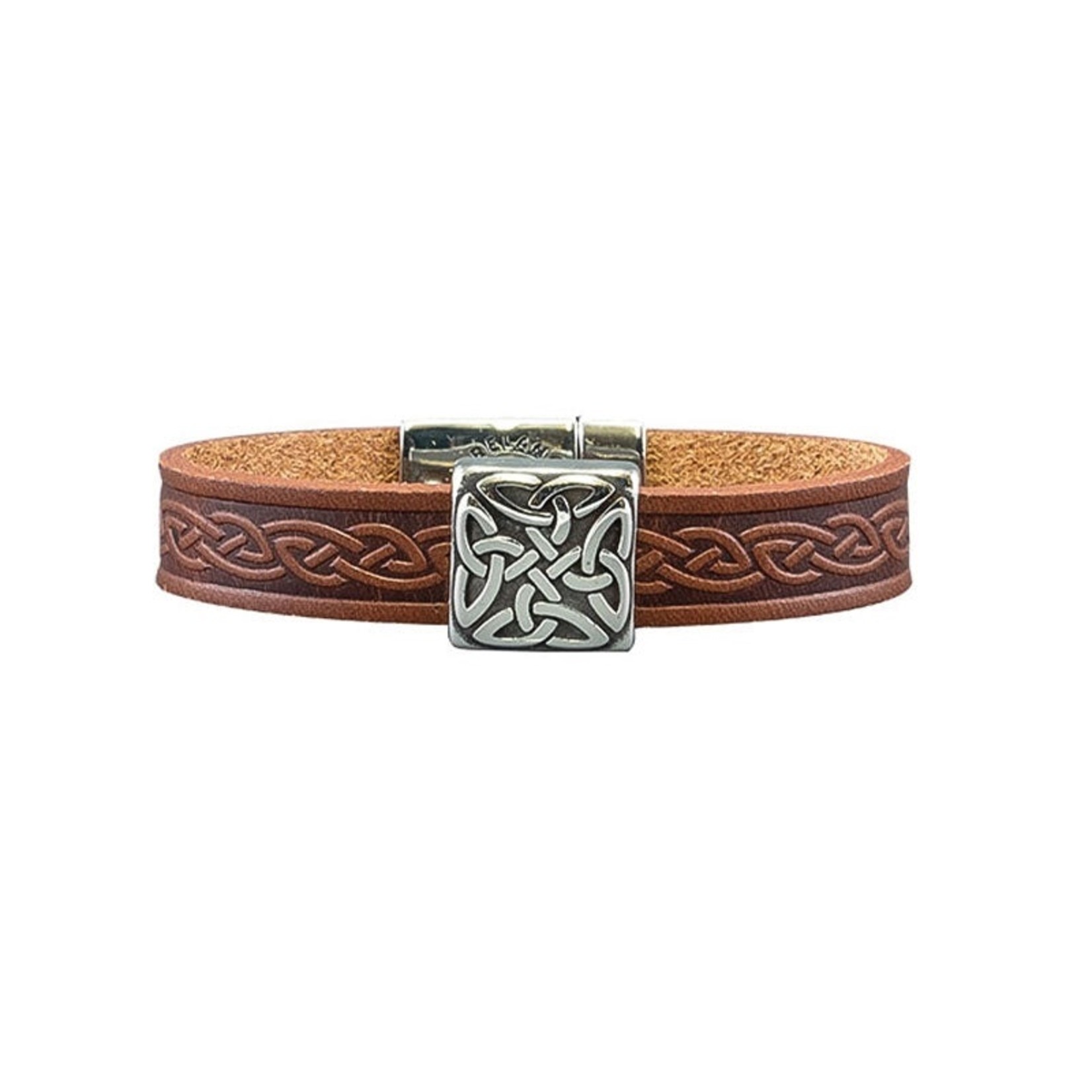Lee River Braden Square Magnetic Leather Cuff