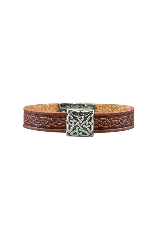 Lee River Braden Square Magnetic Leather Cuff (Assort. Colors)