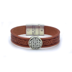 Lee River Leather Eternal Knot Single Magnetic Cuff