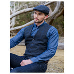 Mucros Trinity Wool Cap Grey/Blue Check: