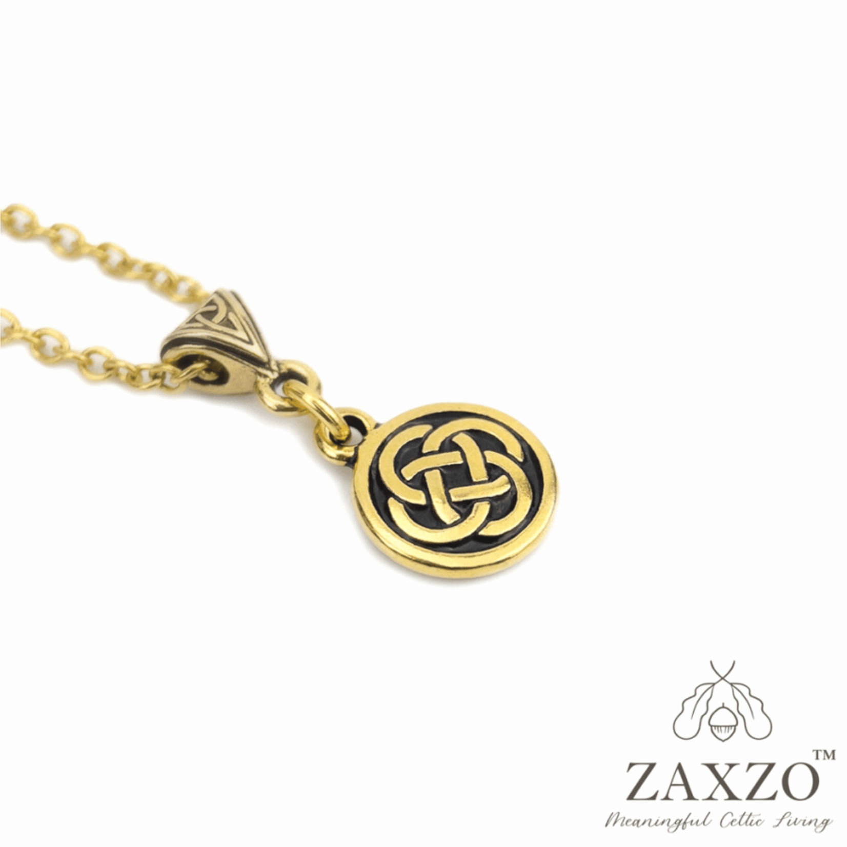 Zaxzo Gold Dara Knot Necklace