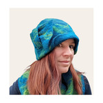 Jayne Gillan Designs Felt Valentia Hat: Teal Green