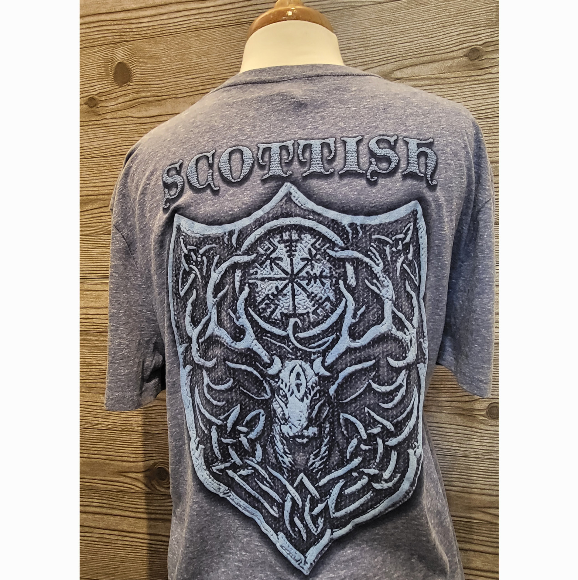 Coastal Tees Scottish Stag Puff T-Shirt