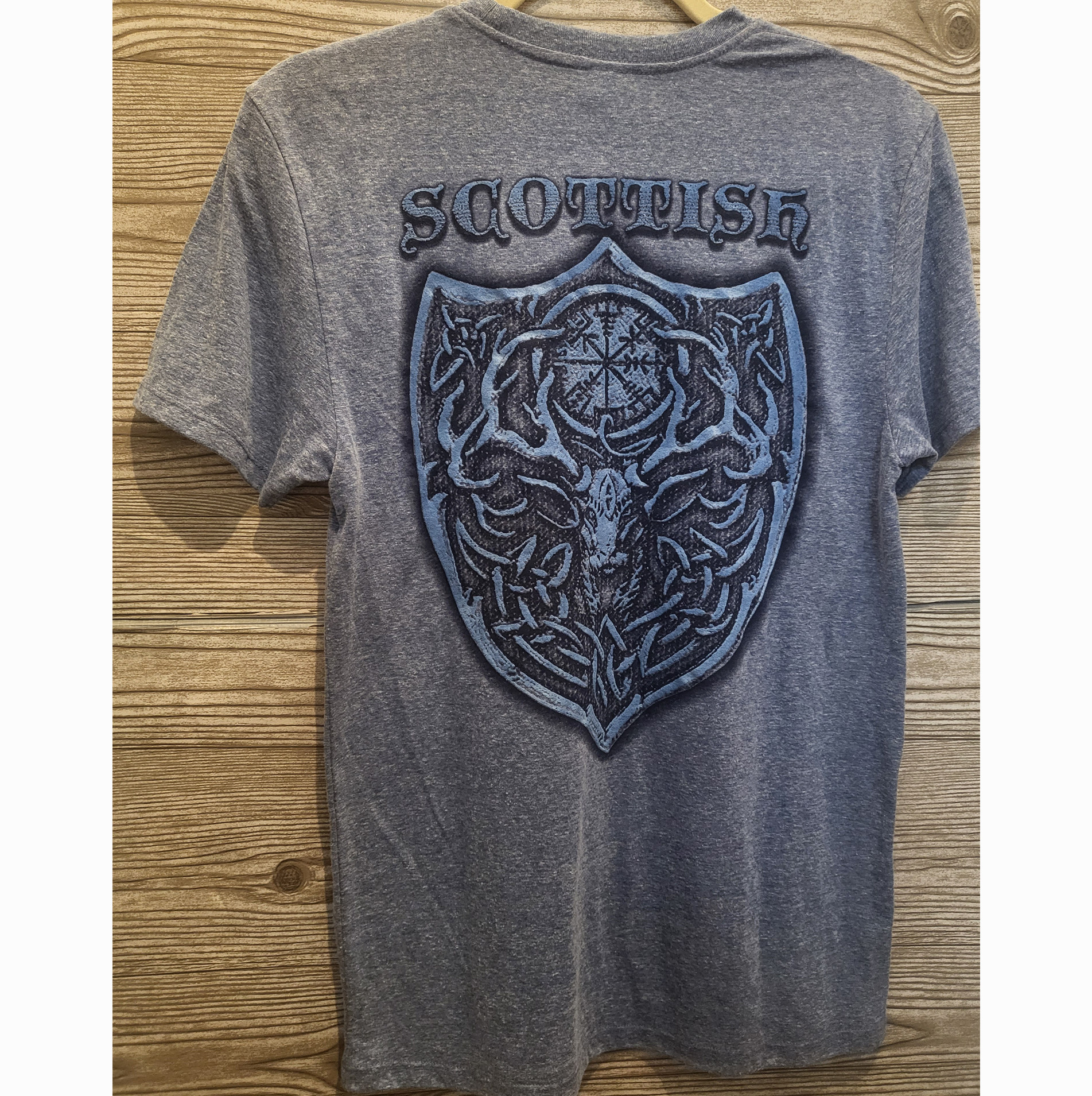 Coastal Tees Scottish Stag Puff T-Shirt