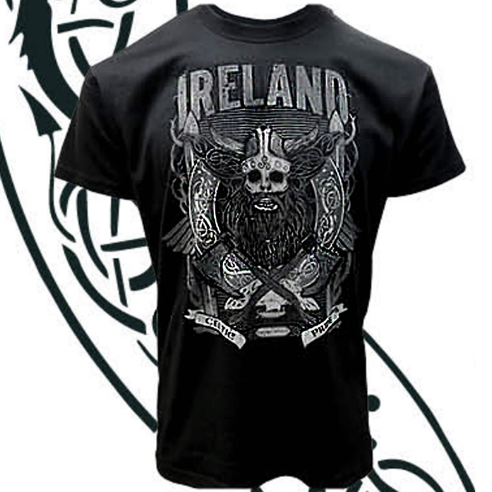 Black Celtic Viking T-Shirt