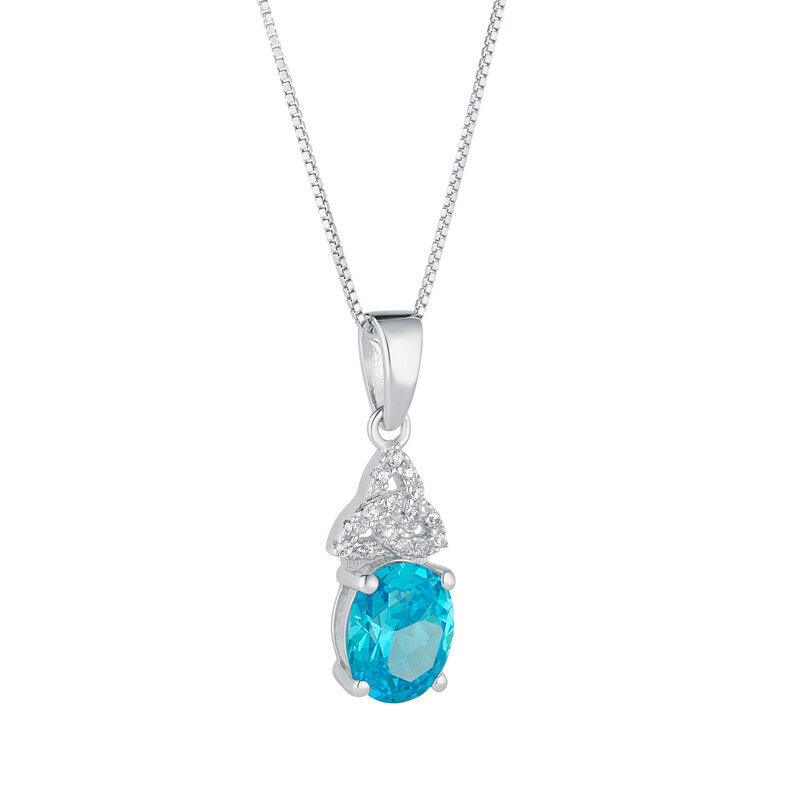 Solvar S/S Trinity Birthstone Pendant