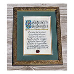 Celtic Card Company Grandparents' Rules:  342 Green Framed Print