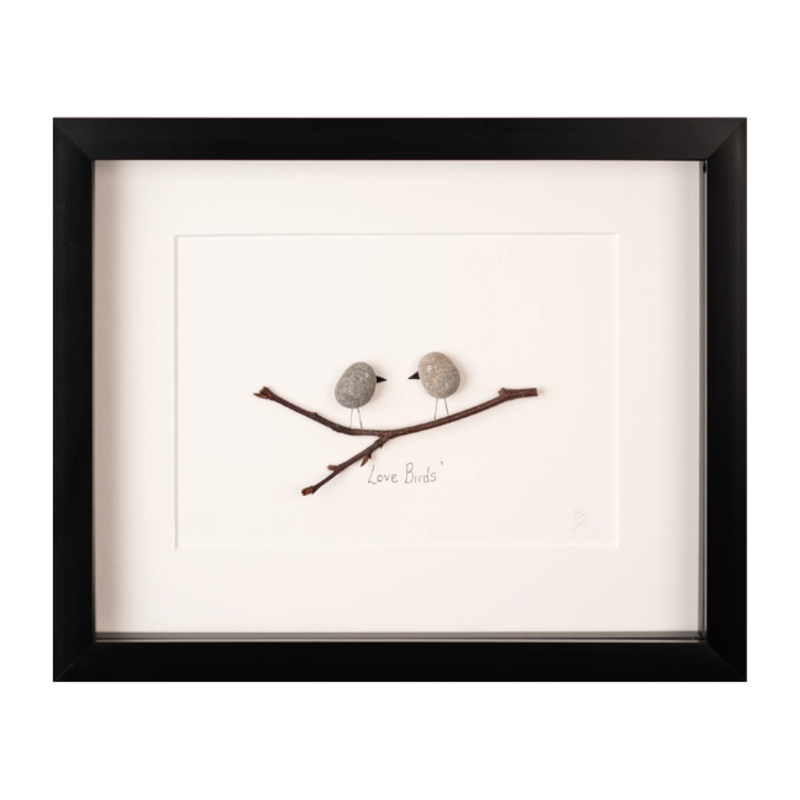 Simply Mourne Love Birds 8x10 Frame: Black