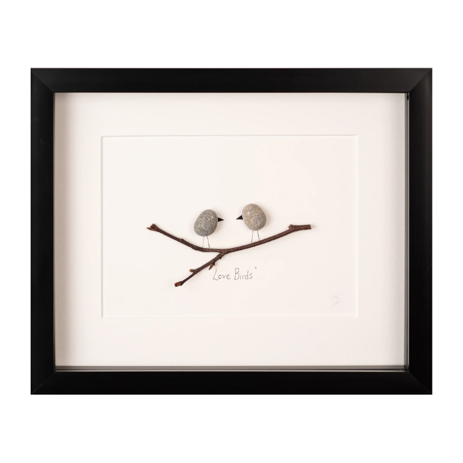 Simply Mourne Love Birds 8x10 Frame: Black