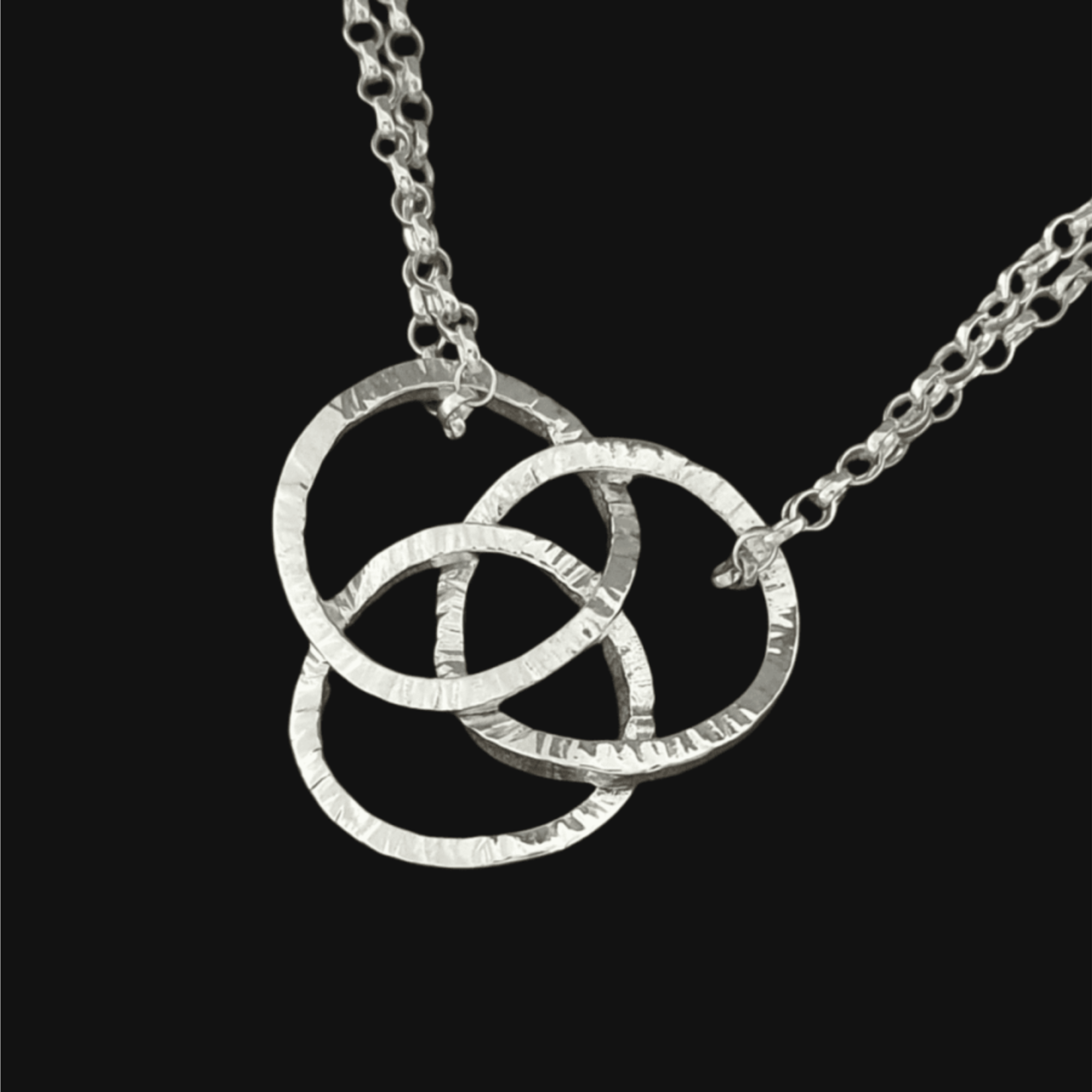 Celtic Triquetra Trinity Knot Pendant with 18 Inch Stainless Steel Cha –  West Wolf Renaissance