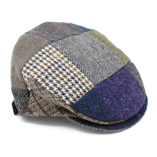 Hanna Hats Child's Tweed Flat Cap: Patch