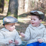 Hanna Hats Child's Tweed Flat Cap: Patch