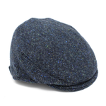 Hanna Hats Child's Tweed Flat Cap: Blue S&P