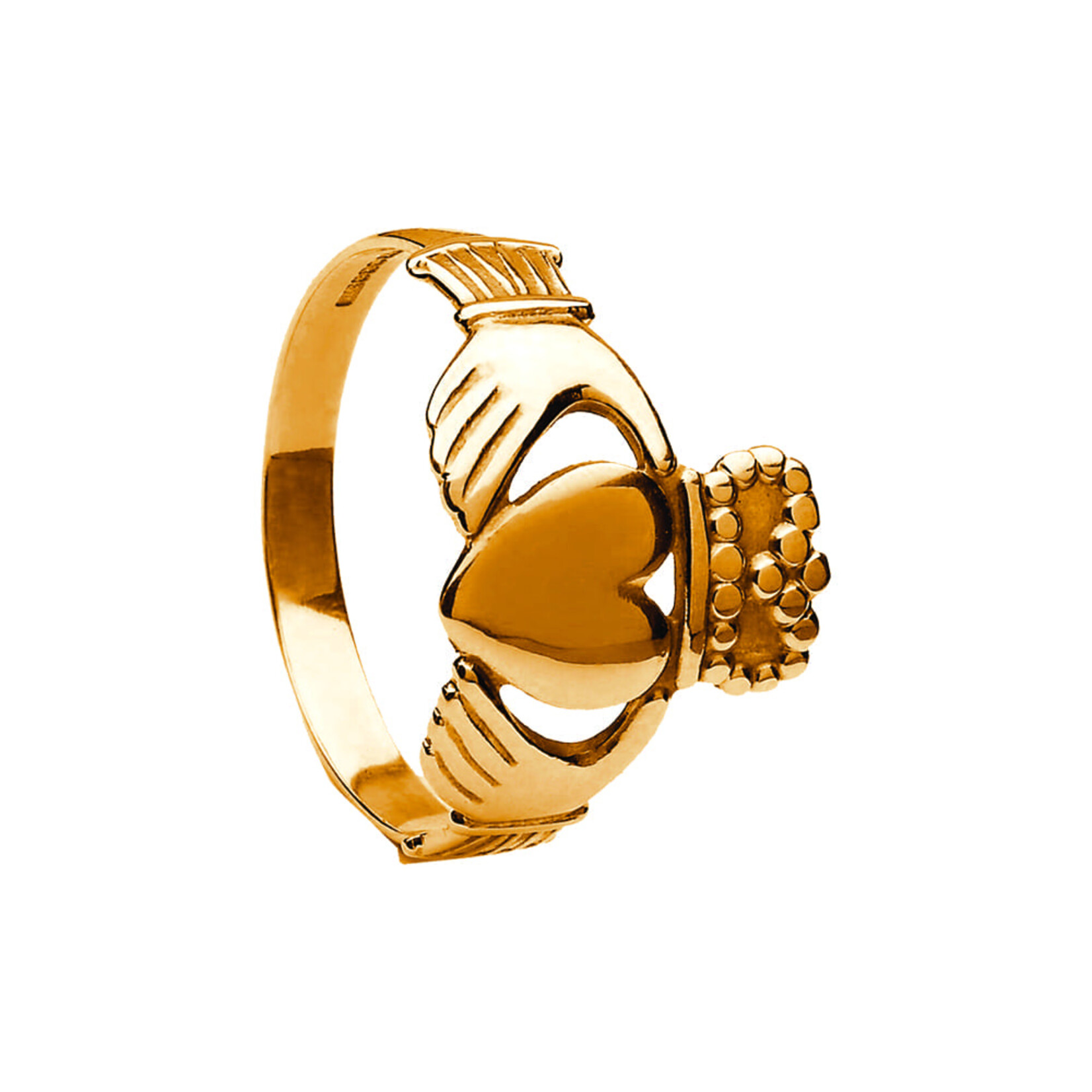 Boru Jewelry 10k Gold 'Gents' Claddagh Ring