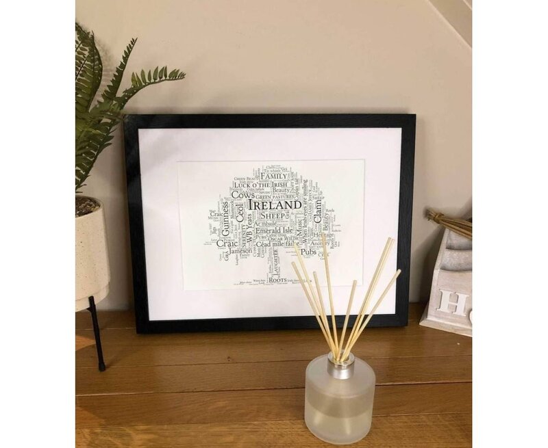 Ireland With Love Word Map: Oak Tree