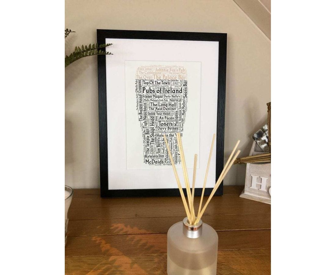 Ireland With Love Word Map: Irish Pubs