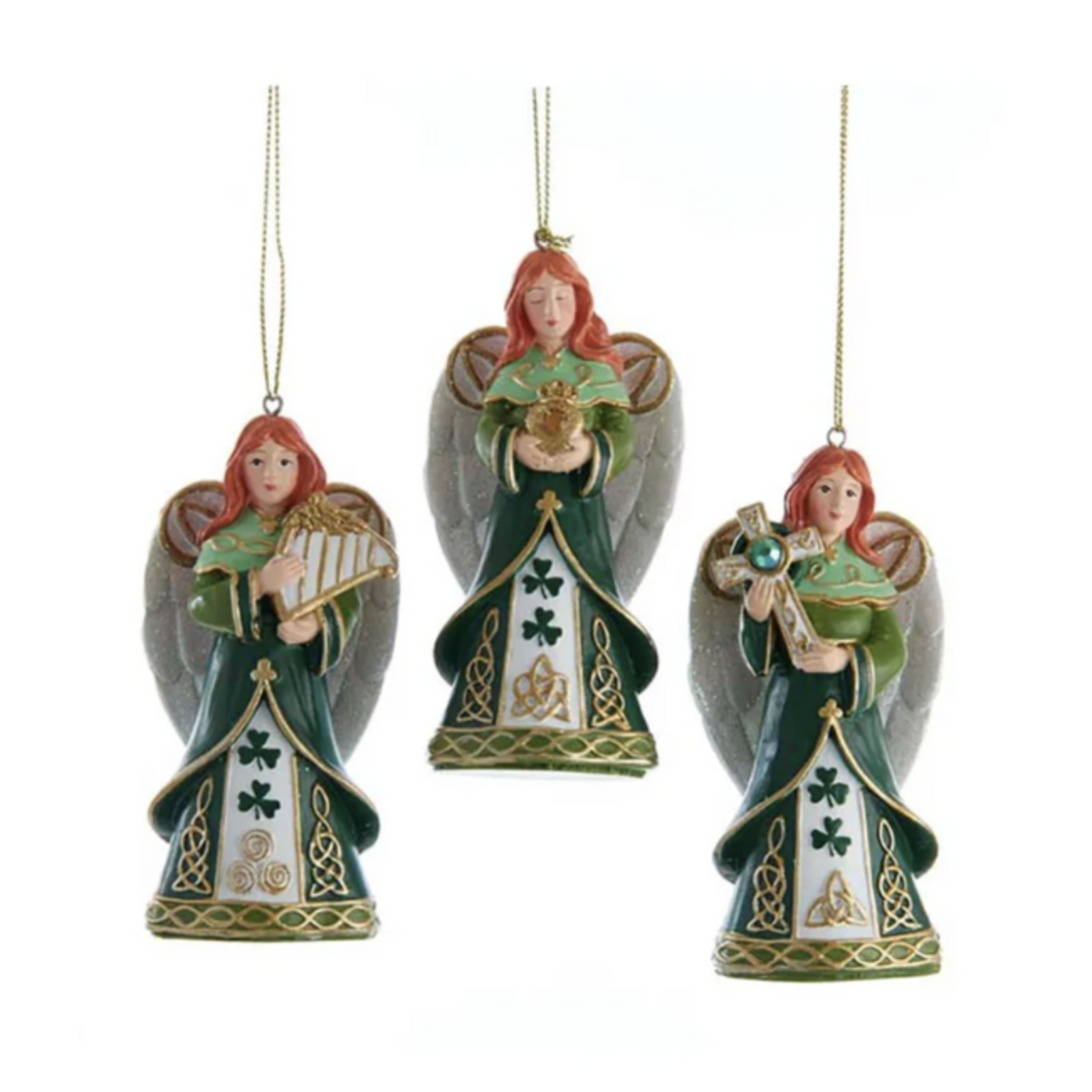 Kurt Adler 4" Irish Angel Ornament