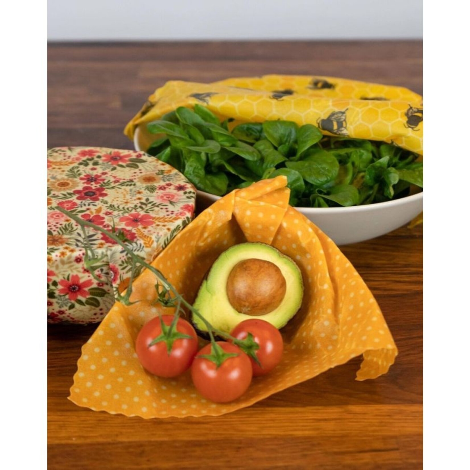 Reusable Beeswax Food Wraps(Md) - Strawberries