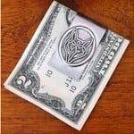 Celtic Knotworks Stainless Steel Wolf Money Clip