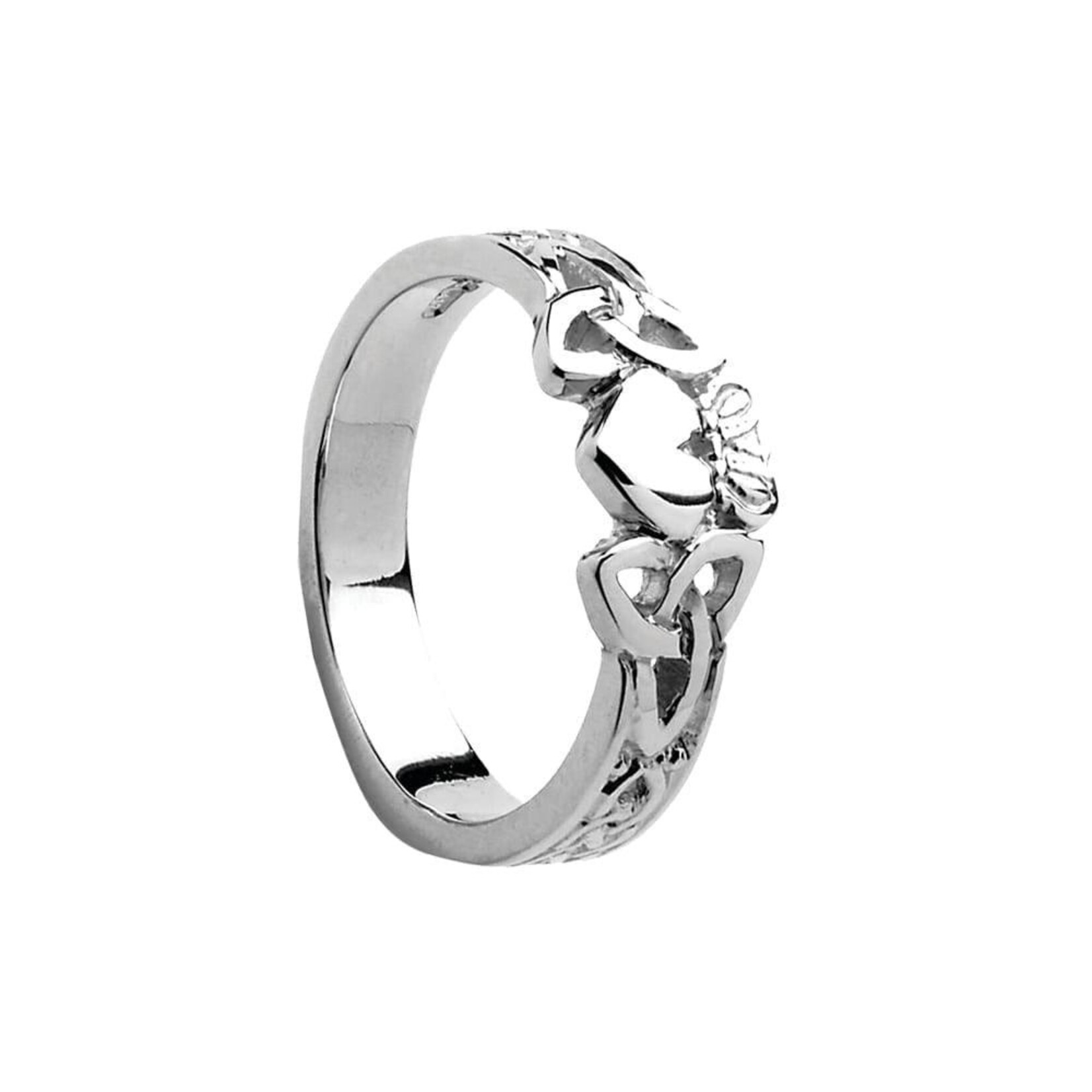 Boru Jewelry S/S Trinity Claddagh Ring
