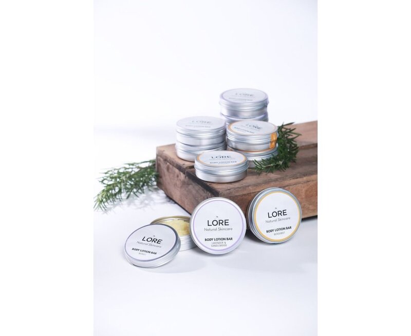 Lore Lavendar & Sandalwood Solid Body Lotion Bar 80g