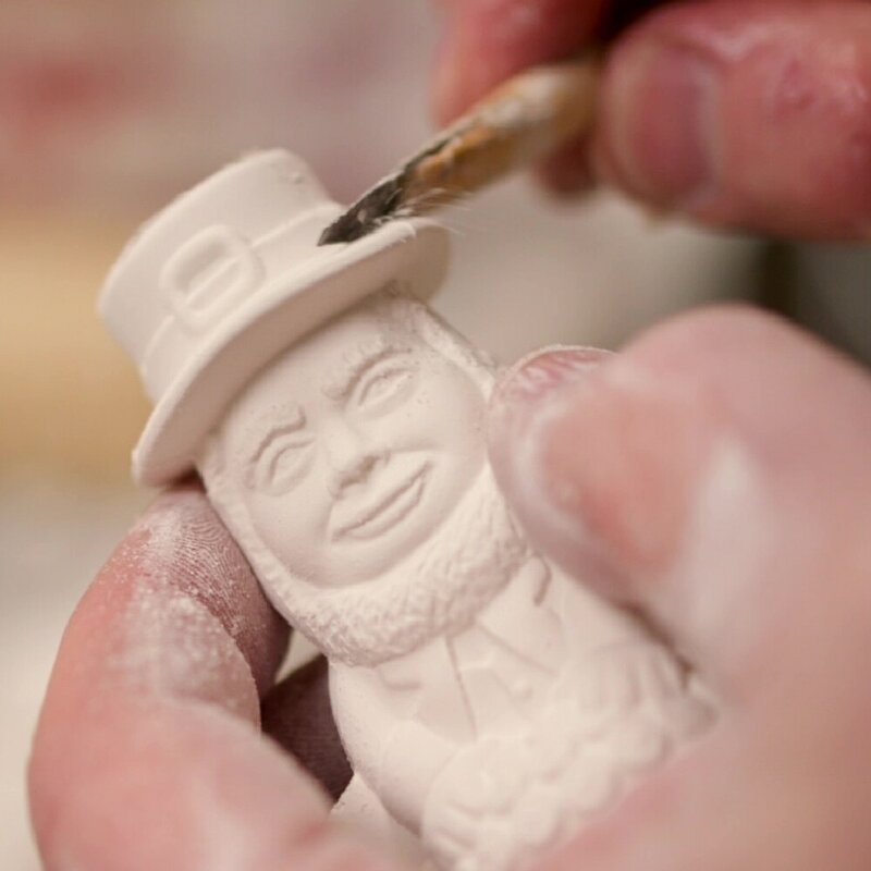 Belleek Leprechaun Ornament