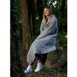 SAOL Dara Merino Wool Throw - Grey