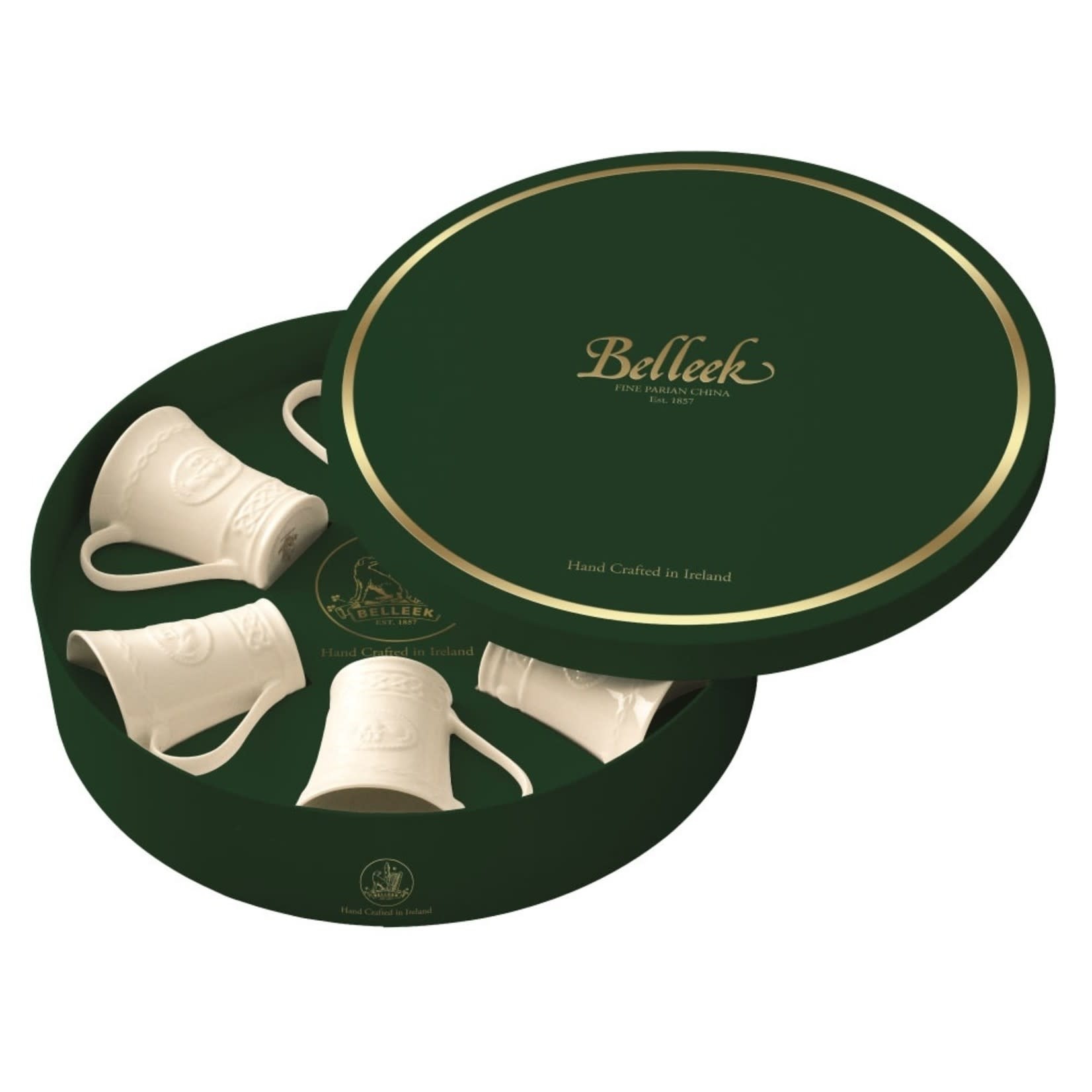Belleek Claddagh 6 Mug Gift Set by Belleek
