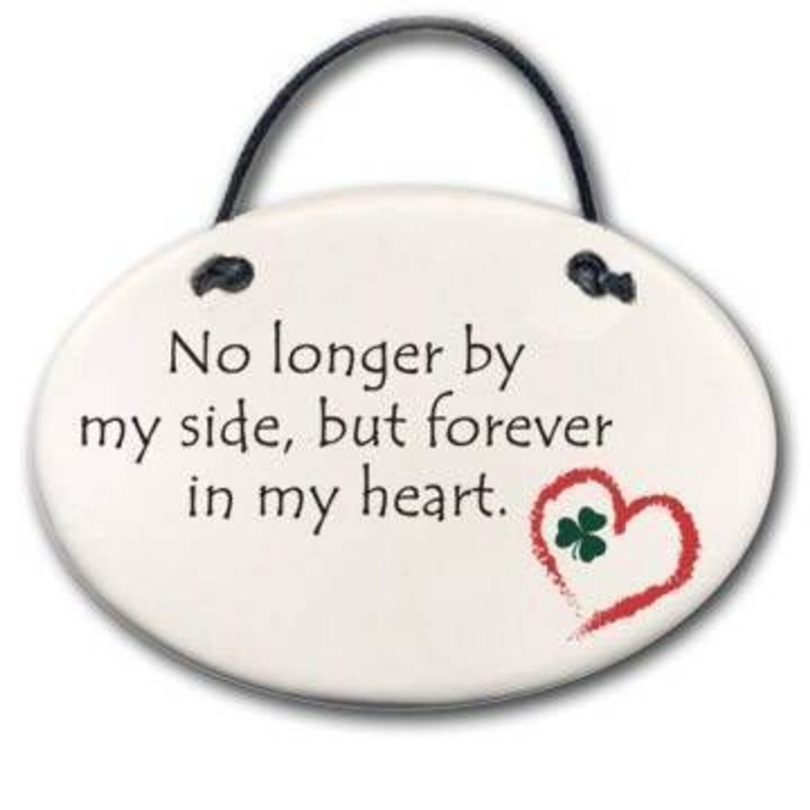 August Ceramics "No Longer By My Side" Disk Ornament