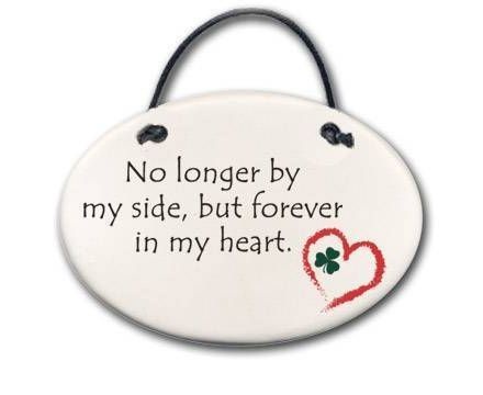 August Ceramics "No Longer By My Side" Disk Ornament