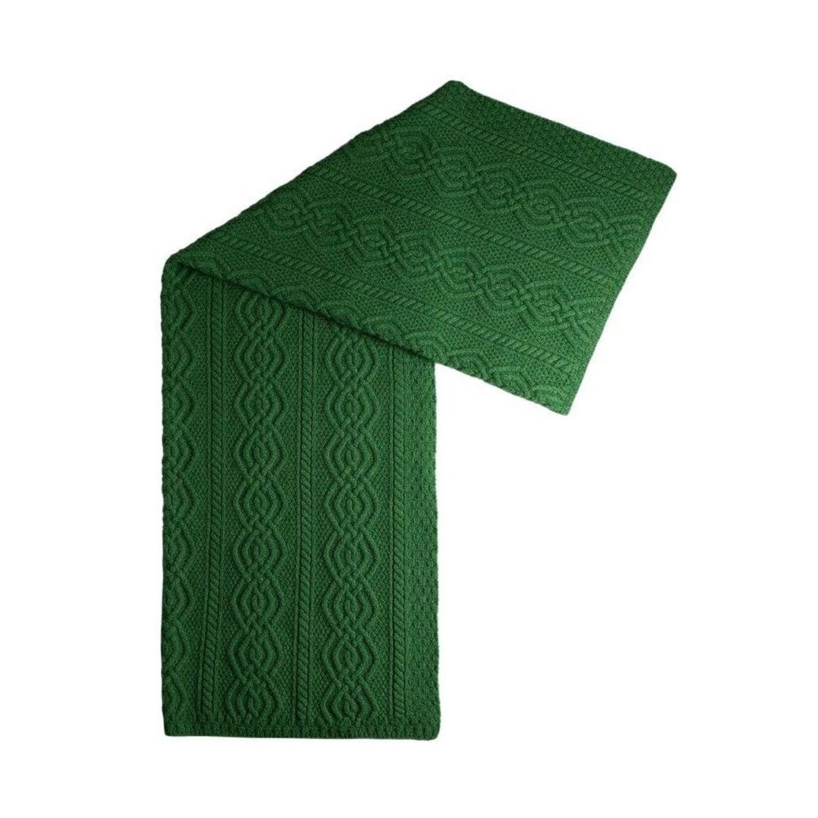 Dara Merino Wool Throw Green Celtic Aer