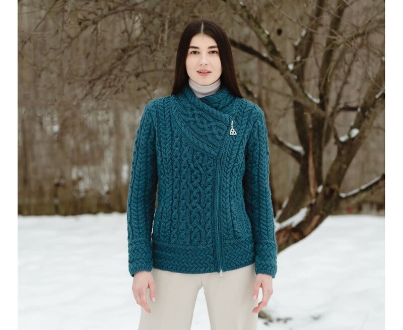 SAOL Celtic Side Zip-up Teal