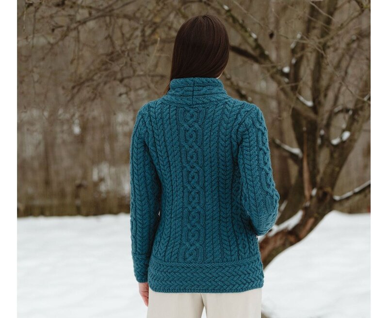 SAOL Celtic Side Zip-up Teal