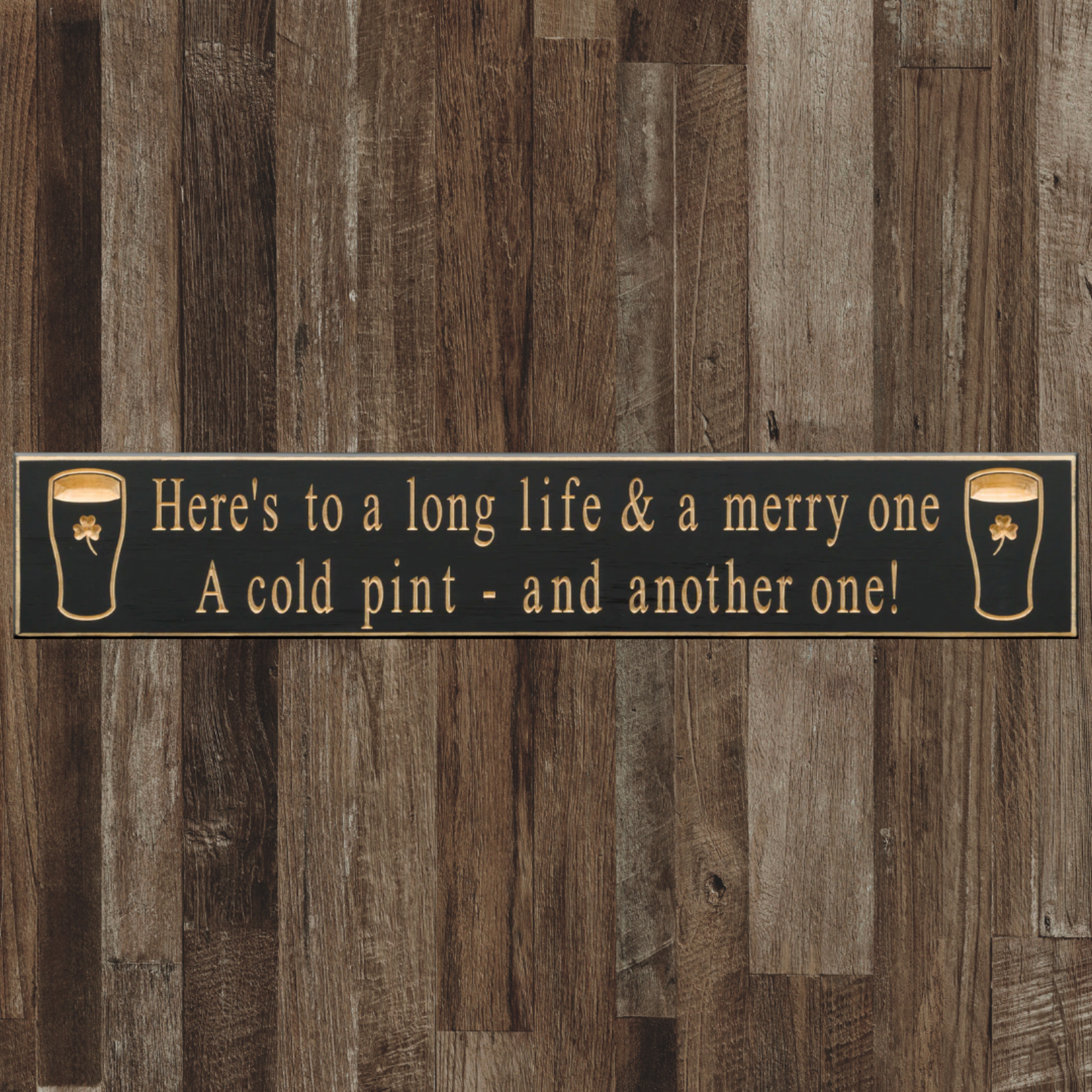 Irish & Celtic Gift Collection 30" Routed Sign: Pint Collection