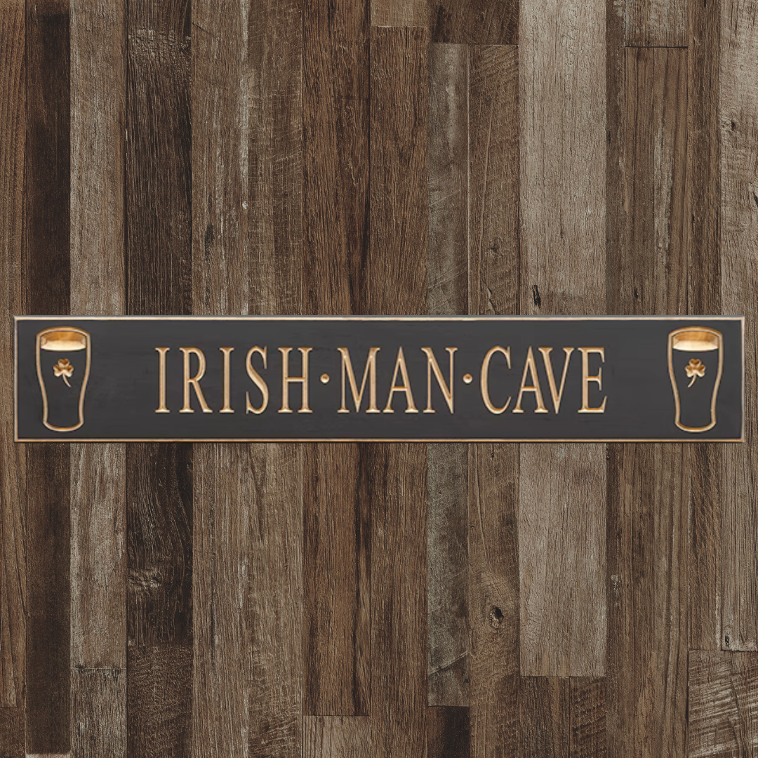 Irish & Celtic Gift Collection 30" Routed Wood Sign: Pint Collection