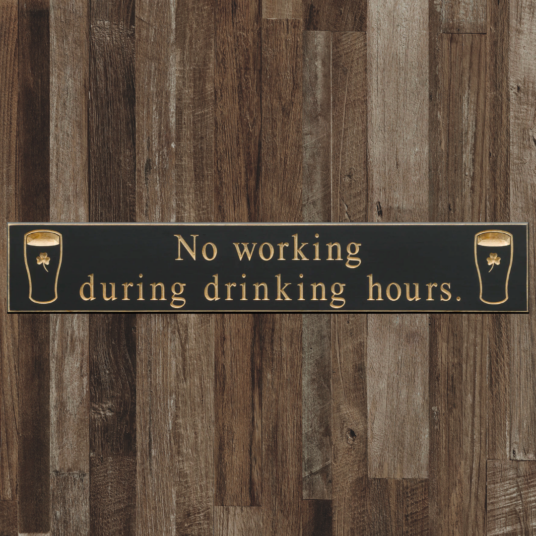 Irish & Celtic Gift Collection 30" Routed Wood Sign: Pint Collection