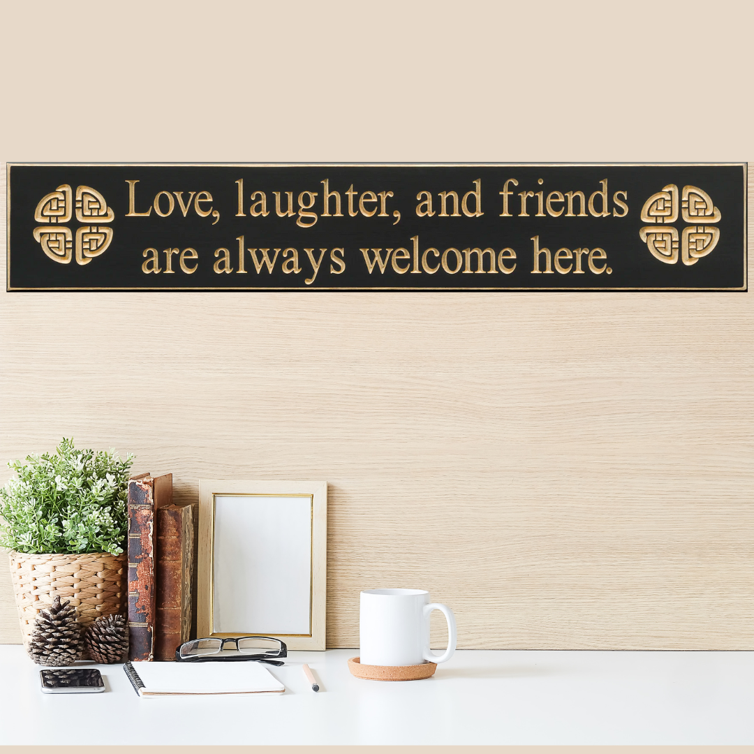 The Irish and Celtic Gift Collection Celtic Knot Routed Wood Sign