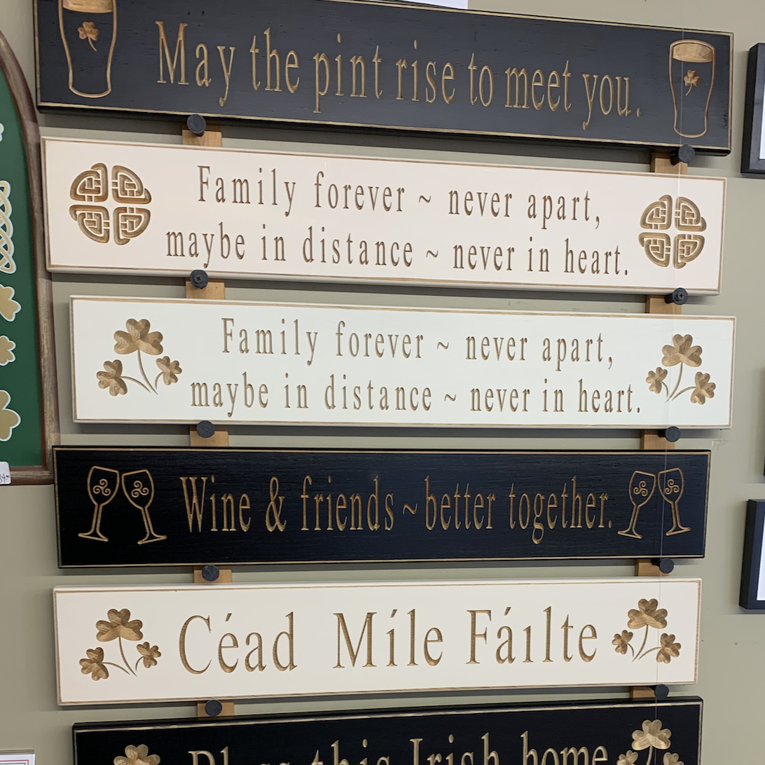 The Irish and Celtic Gift Collection Celtic Knot Routed Wood Sign