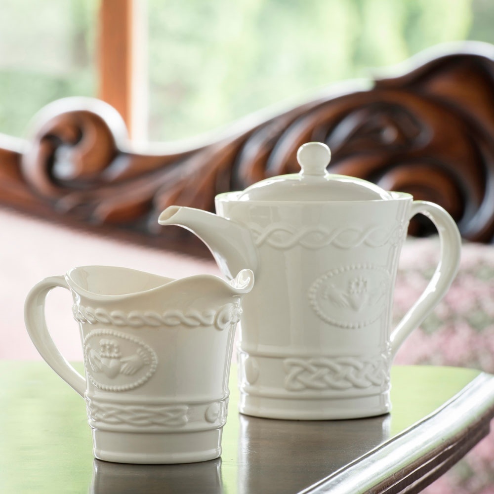 Belleek Belleek Claddagh Cream Jug