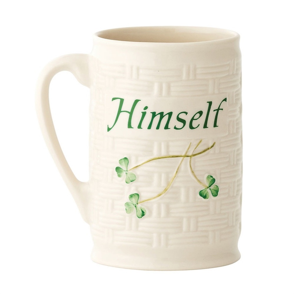 Belleek Himself Herself Mug Set