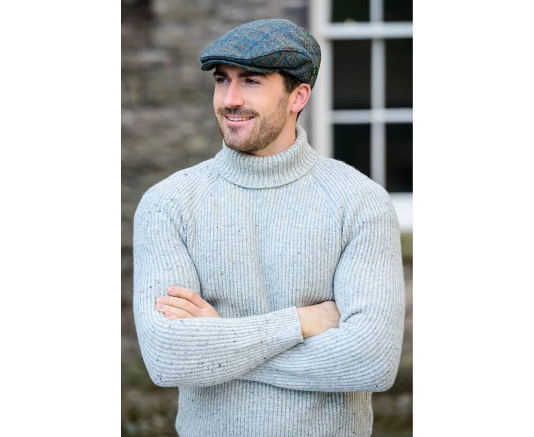 Mucros Trinity Wool Cap Moss Check