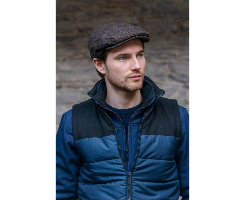Mucros Trinity Wool Cap Brown Check: