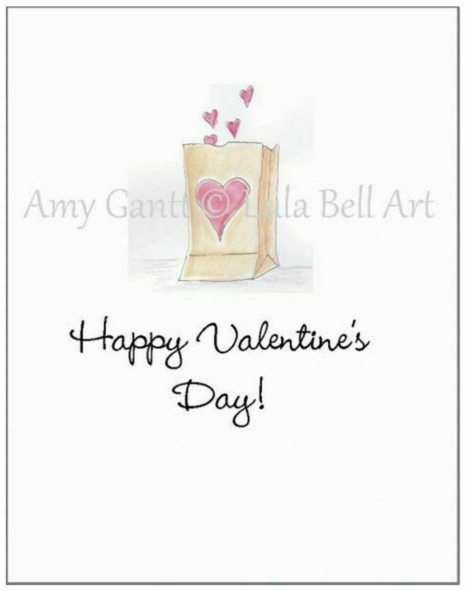 Lula Bell Cards & Gifts Valentines Day Card: Love is in the Bag