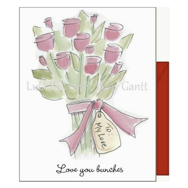 Lula Bell Cards & Gifts Valentines Day Card: Love You Bunches